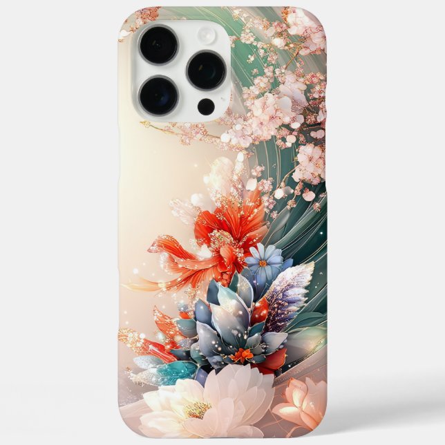 Verzauberte Blumenkaskade iPhone 16 Pro Max Hülle (Rückseite)