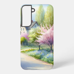 Verzauberte Blütenlandstraße Samsung Galaxy Hülle