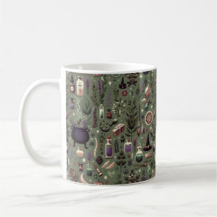 Verzauberte Botanik: Magische Kräuter & Hexerei Kaffeetasse