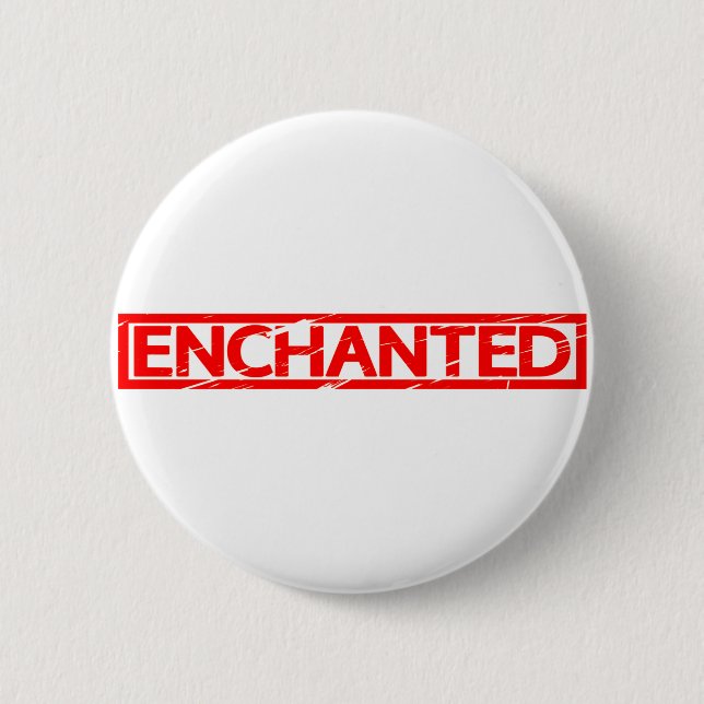 Verzauberte Briefmarke Button (Vorderseite)