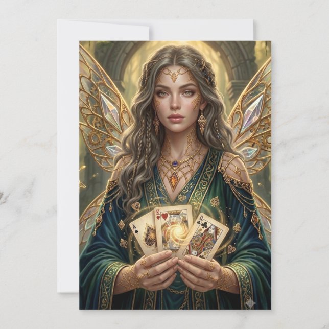 Verzauberte Deck Muse Einladung (Vorderseite)