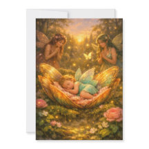 Verzauberte Feen-Baby-Shower-Einladung