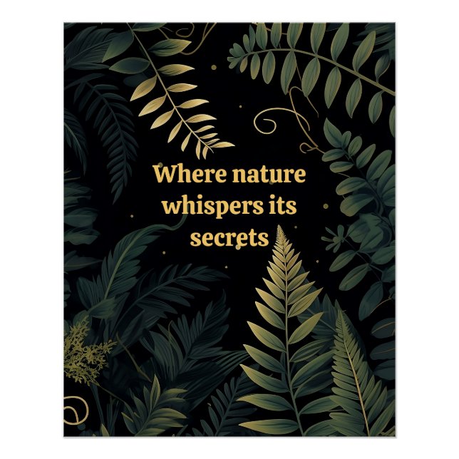 Verzauberte Ferns:Eine von Natur Inspiriert Poster (Vorderseite)