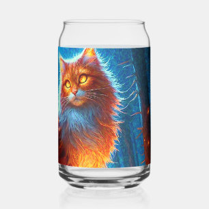 Verzauberte Feuerfeline Dosenglas