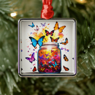 Verzauberte Flügel: Konstellation Butterfly-T - Sh Ornament Aus Metall