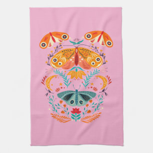 Verzauberte Flügel Magische Moth Butterfly Geschirrtuch