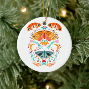 Verzauberte Flügel Magische Moth Butterfly Keramik Ornament