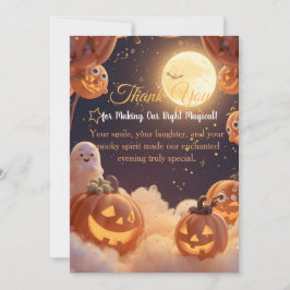 Verzauberte Halloween-Nacht-Dankeskarten Dankeskarte