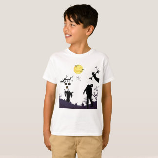 Verzauberte Halloween-Nacht weiß T-Shirt