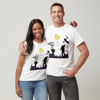 Verzauberte Halloween-Nacht weiß T-Shirt