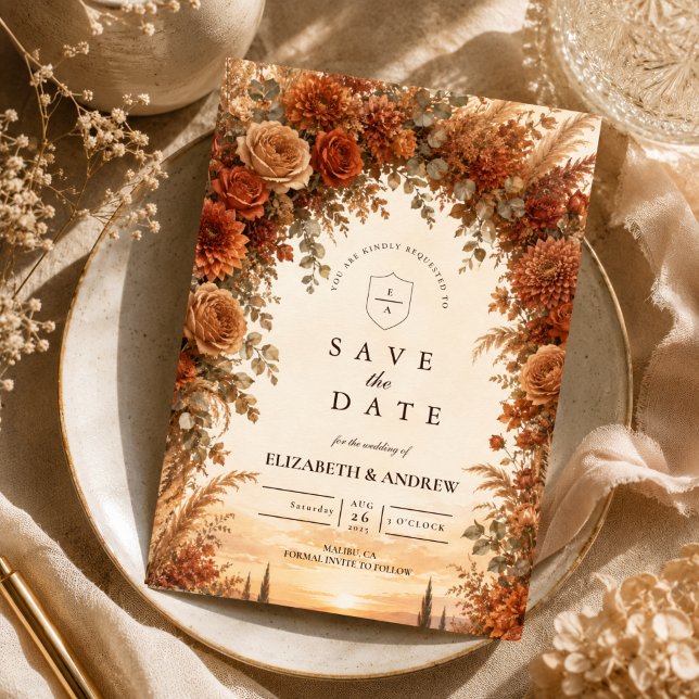 Verzauberte Herbstbogenhochzeit Save The Date (Von Creator hochgeladen)