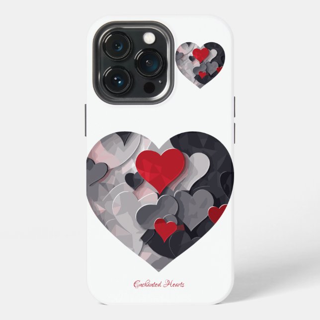 Verzauberte Herzen iPhone 13 Pro Hülle (Hinten)