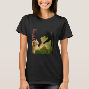 Verzauberte Katze vs. Feline Parodie Fantasy-Kunst T-Shirt