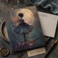 Verzauberte Mondlicht-Fee-Wasserfarben-Fantasy