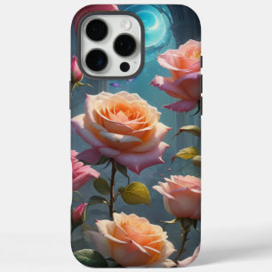 Verzauberte Pfirsich-Rosa Rosen  iPhone 16 Pro Max Hülle