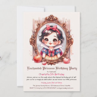Verzauberte Prinzessin zum Geburtstag Einladung Sc