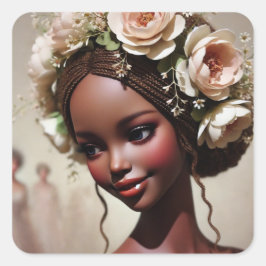 "Verzauberte Puppen: Wächter der Träume und Wertvo Quadratischer Aufkleber