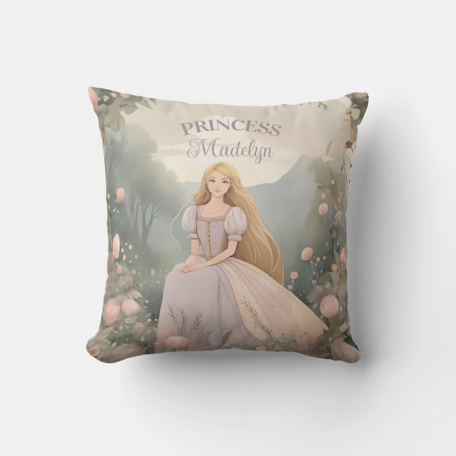Verzauberte Rapunzel Princess Kissen (Vorderseite)