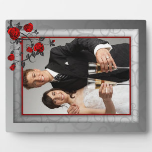 Verzauberte Rose Hochzeitsplatz Fotoplatte