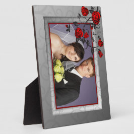 Verzauberte Rose Hochzeitsplatz Fotoplatte