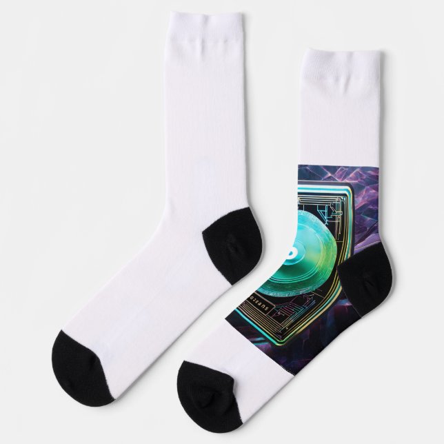 Verzauberte Runen Socken (Linkes Detail)