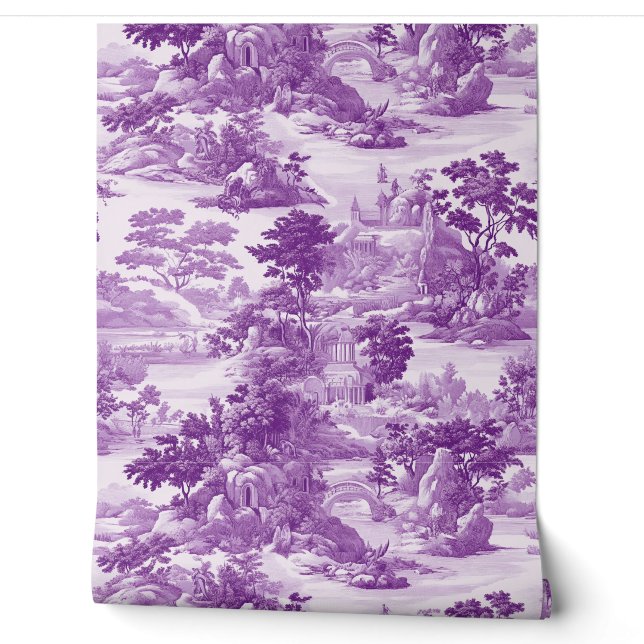 Verzauberte Sammlung des Violettales Tapete (Abrollen)