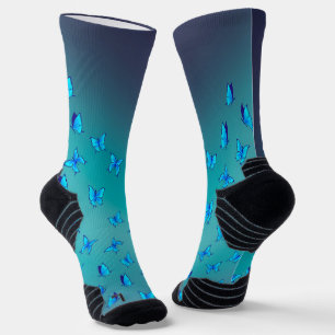 Verzauberte Schmetterlinge Athletische Crew Sock Socken