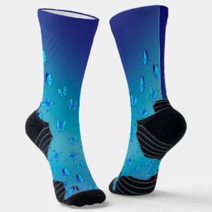 Verzauberte Schmetterlinge Athletische Crew Sock Socken