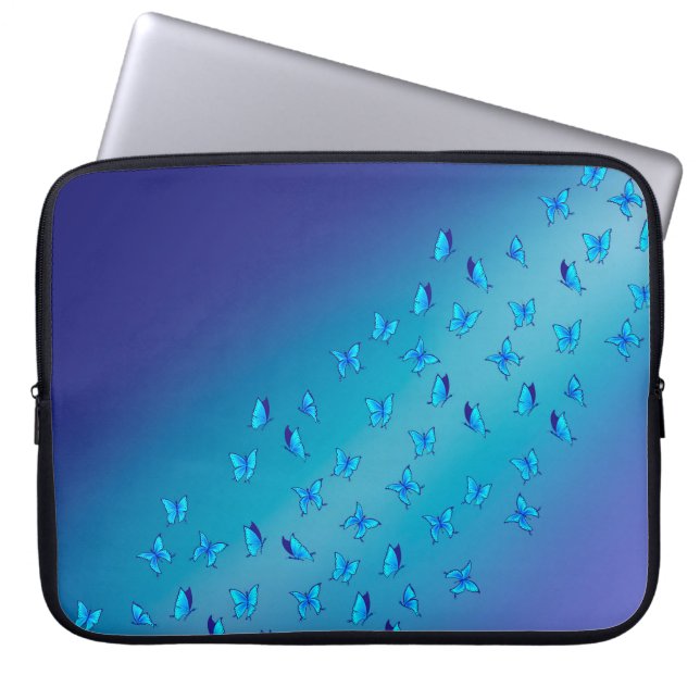 Verzauberte Schmetterlinge Laptopschutzhülle (Vorderseite)