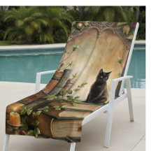 Verzauberte Schwarze Katzenbibliothek