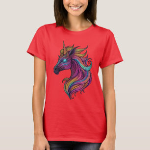 Verzauberte Strahlung: Das mystische Einhorn T-Shirt