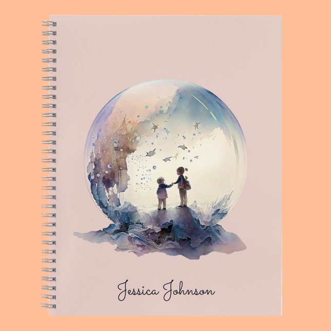 Verzauberte Träume Rosa Spiralmuster Notizbuch (Von Creator hochgeladen)