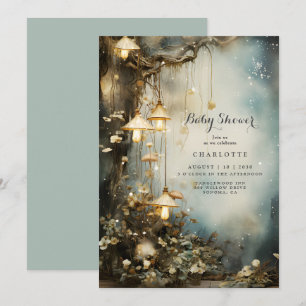 Verzauberte Wald Baby Shower Einladung