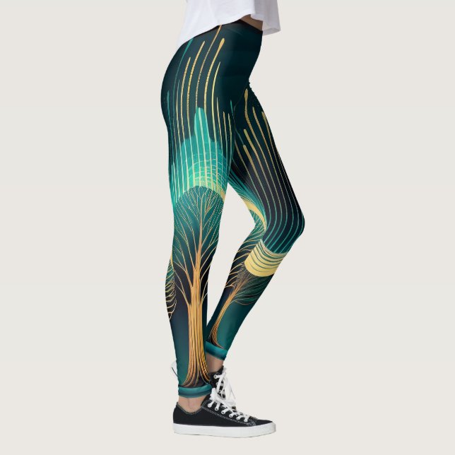 verzauberte Wälder Leggings (Rechts)