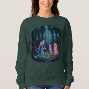 Verzauberte Waldgeister Magisches Cottagecore Sweatshirt