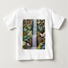 Verzauberte Wasserfall-Oase Baby T-shirt