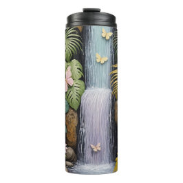 Verzauberte Wasserfall-Oase Thermosbecher