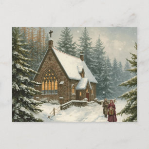 Verzauberte Weihnachtskarten Feiertagspostkarte