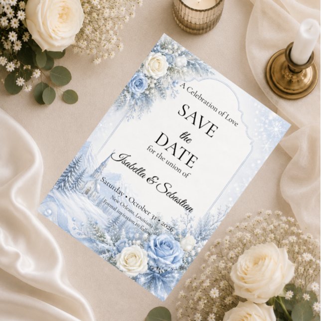 Verzauberte Winterhochzeit Save The Date (Von Creator hochgeladen)