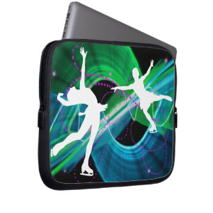 Verzauberte Zahl Skater-Eis-Skaten Laptopschutzhülle
