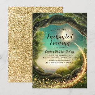 Verzauberter Abend, Glitzer Einladungen