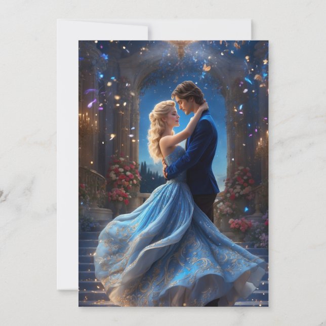 Verzauberter Abend Waltz Einladung (Rückseite)