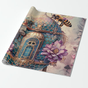 Verzauberter Bienengarten Fantasy (2) Geschenkpapier