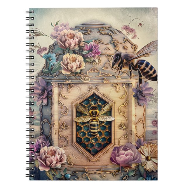 Verzauberter Bienengarten Fantasy (5) Notizblock (Vorderseite)