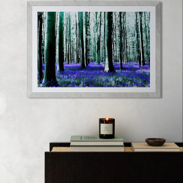 Verzauberter Blauglockenwald Poster