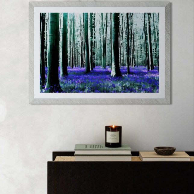 Verzauberter Blauglockenwald  Poster (Von Creator hochgeladen)