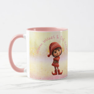 Verzauberter Elf   Weihnachten am Nordpol  Tasse