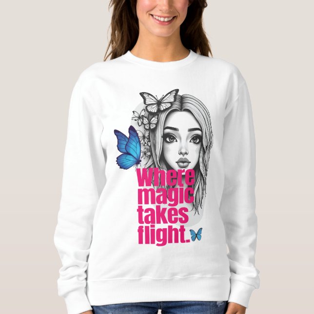 Verzauberter Flug Sweatshirt (Vorderseite)