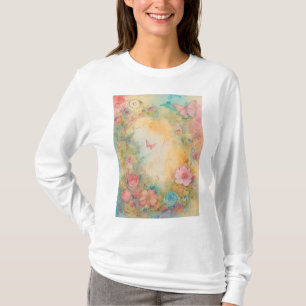 "Verzauberter Flutter: Schmetterling und Weinroman T-Shirt