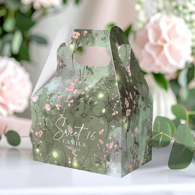 Verzauberter Garten Sweet 16 Muster Pink ID1163 Geschenkschachtel (Von Creator hochgeladen)